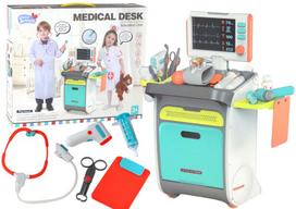 LEAN Toys Mažasis gydytojo rinkinys su medicininiu vežimėliu ir priedais