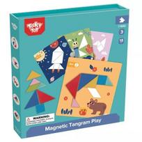 Tooky Toy Magnetinė tangramų dėlionė TF642LEK, 18 el.
