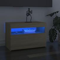 Naktinis staliukas VLX LED 3082781 2 pcs, ąžuolo, 60x35x40 cm