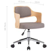 audiniai - Valgomojo kėdė VLX Dining Chair, ruda/pilka, 2 vnt. - 9 nuotrauka