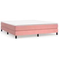 miegamojo lova 180x200 cm - Lova VLX Velvet 280401, rožinė, 214.5x194 cm, su grotelėmis - 2 nuotrauka