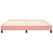 miegamojo lova 180x200 cm - Lova VLX Velvet 280401, rožinė, 214.5x194 cm, su grotelėmis - 5 nuotrauka