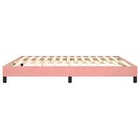 miegamojo lova 180x200 cm - Lova VLX Velvet 280401, rožinė, 214.5x194 cm, su grotelėmis - 6 nuotrauka