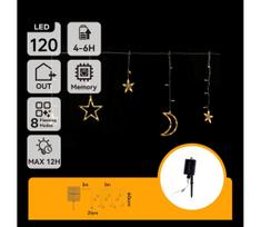 Aigostar - LED saulės kalėdinė girlianda 120xLED/8 funkcijų 3x0,6m 500 mAh IP65 šiltai balta