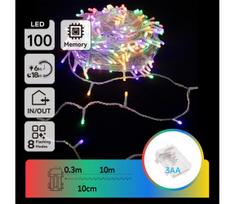 Aigostar LED lauko kalėdinė girlianda 100 LED, 8 funkcijos, 10,3 m, IP44