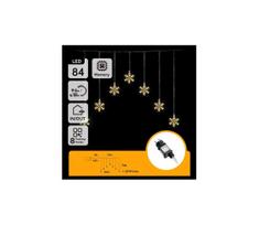 Aigostar - LED Lauko kalėdinė girlianda 84xLED/230V 1,2x1m IP44 šilta balta snaigės