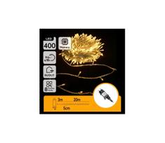 Aigostar - LED lauko kalėdinė girlianda 400xLED/6W/230V 20m IP44 šiltai balta