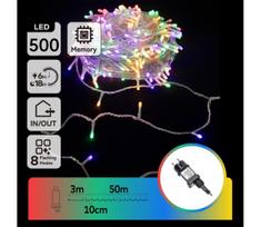 Aigostar - LED Lauko Kalėdinė girlianda 500xLED/8 funkcijos 53m IP44 daugiaspalvis