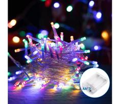 Aigostar - LED Kalėdinė girlianda 100 LED, 3xAA, 10,3 m, spalvota