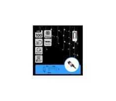 Aigostar - LED lauko kalėdinė girlianda 100xLED/6W/230V/8 režimų 1,5x1m IP44 šaltai balta   nuotolinis valdymas