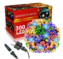 Happy People Lauko Kalėdinė girlianda 300 Led, 21 metrai Įvairių spalvų Flash K-20