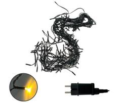 LED kalėdinė lauko girlianda — 200 LED, 230 V, 7,6 m, IP44, juoda