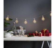 Eglo 411112 - LED Kalėdinė girlianda ORNAMENT 10xLED/3xAA 2,4m šilta balta