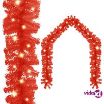 vidaXL Kalėdinė girlianda su LED lemputėmis, raudonos spalvos, 5m