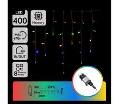 Aigostar - LED Lauko Kalėdinė girlianda 400xLED/8 funkcijos 23x0,6m IP44 daugiaspalvis