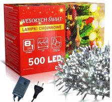 Airi Kalėdinės lemputės 500 led Kalėdinė girlianda Led 500, 34 metrai Šaltai baltos spalvos