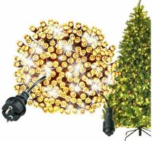 Airi Lauko Kalėdinė girlianda 1000 Led, 65 metrai Šiltai baltos spalvos Flash