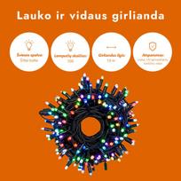 girlianda rgb - kaledine girlianda uzuolaida 10 m PROLED RGB - 2 nuotrauka