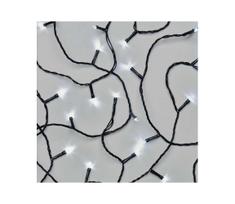 LED Lauko Kalėdinė girlianda 80xLED/3xAA 6,1m IP44 šalta balta