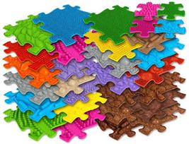 WOOPIE Royal Puzzle ortopedinis sensorinis kilimėlis, 26 el. + 4 maži