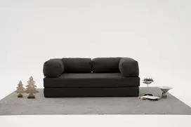 3 vietų sofa, Hanah Home, komfortas, antracitas, 190 x 75 x 95