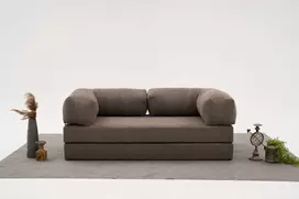 3 vietų sofa, Hanah Home, komfortas, pilka, 190 x 75 x 95
