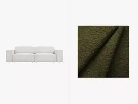 Modulinė sofa Boucle, Jodie, 3 vietų, 204x102x70, tamsiai alyvuogių žalia