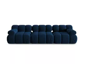 Velvet modulinė sofa, Bellis, 3 vietų, 282x94x70, karališkos mėlynos spalvos