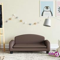 vidaXL Vaikiška sofa, rudos spalvos, 70x45x30cm, dirbtinė oda