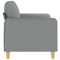 audinys - vidaXL Dvivietė sofa, šviesiai pilkos spalvos, 140cm, audinys - 4 nuotrauka