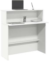 vidaXL Registratūros stalas 100x50x103,5 cm Baltas (White)