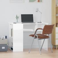 vidaXL Rašomasis stalas 100x55x75cm Baltas (White)