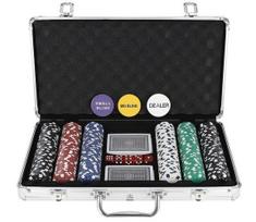 Pokerio rinkinys dėkle, 300 žetonų