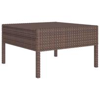 lauko baldai 4 vietu - Lauko baldų komplektas VLX Garden Bar Set 3064819, kreminės spalvos/rudas, 4 vietų - 3 nuotrauka