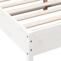 balta miegamojo lova - Lova VLX Solid Pine Wood 283158, balta, 213x165 cm, su grotelėmis - 7 nuotrauka