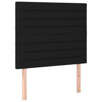 led miegamojo - vidaXL Lova su spyruoklėmis ir čiužiniu, juoda (Black), 100x200 cm, audinys - 7 nuotrauka