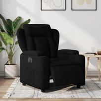 vidaXL Elektrinis atlošiamas krėslas, juodas (Black)