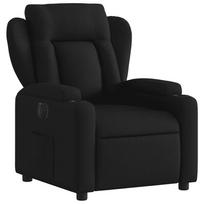 atlosiami foteliai - vidaXL Elektrinis atlošiamas krėslas, juodas (Black) - 3 nuotrauka