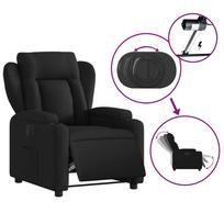 atlosiami foteliai - vidaXL Elektrinis atlošiamas krėslas, juodas (Black) - 5 nuotrauka