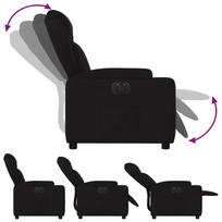 atlosiami foteliai - vidaXL Elektrinis atlošiamas krėslas, juodas (Black) - 6 nuotrauka