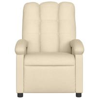 relax foteliai - Fotelis VLX Reclining 329329, kreminės spalvos, 90 cm x 66 cm x 98 cm - 3 nuotrauka