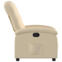 relax foteliai - Fotelis VLX Reclining 329329, kreminės spalvos, 90 cm x 66 cm x 98 cm - 4 nuotrauka