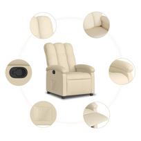 relax foteliai - Fotelis VLX Reclining 329329, kreminės spalvos, 90 cm x 66 cm x 98 cm - 7 nuotrauka