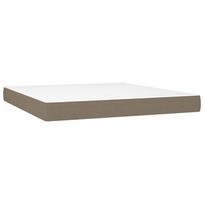 miegamojo lova 180x200 cm - vidaXL Lova su spyruoklėmis ir čiužiniu, taupe (Taupe), 180x200 cm, audinys - 4 nuotrauka