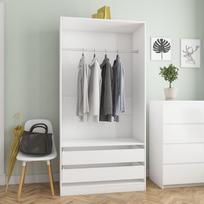 Spinta VLX Chipboard 800603, balta, 50 cm x 100 cm x 200 cm