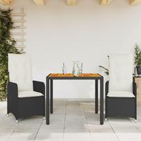 Sodo baldų komplektas VLX 3 Piece Bistro Set w/ Cushions 48138