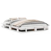 ciuzinys 150x200 - vidaXL Lovos rėmas be čiužinio 150x200 cm, Baltas (White) - 2 nuotrauka