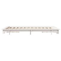 ciuzinys 150x200 - vidaXL Lovos rėmas be čiužinio 150x200 cm, Baltas (White) - 5 nuotrauka