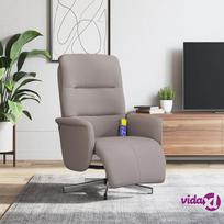vidaXL Atlošiama masažinė kėdė su pakoja, taupe (Taupe)