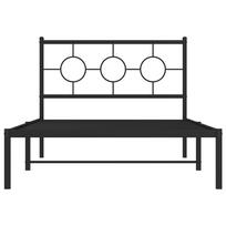 miegamojo lovos rem - Metalinis lovos rėmas su galvūgaliu, juodos spalvos, 107x203cm - 5 nuotrauka